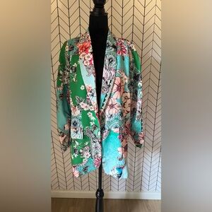 Floral Green Women's Blazer